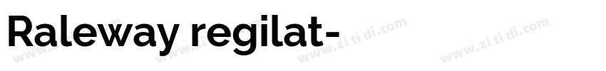 Raleway regilat字体转换